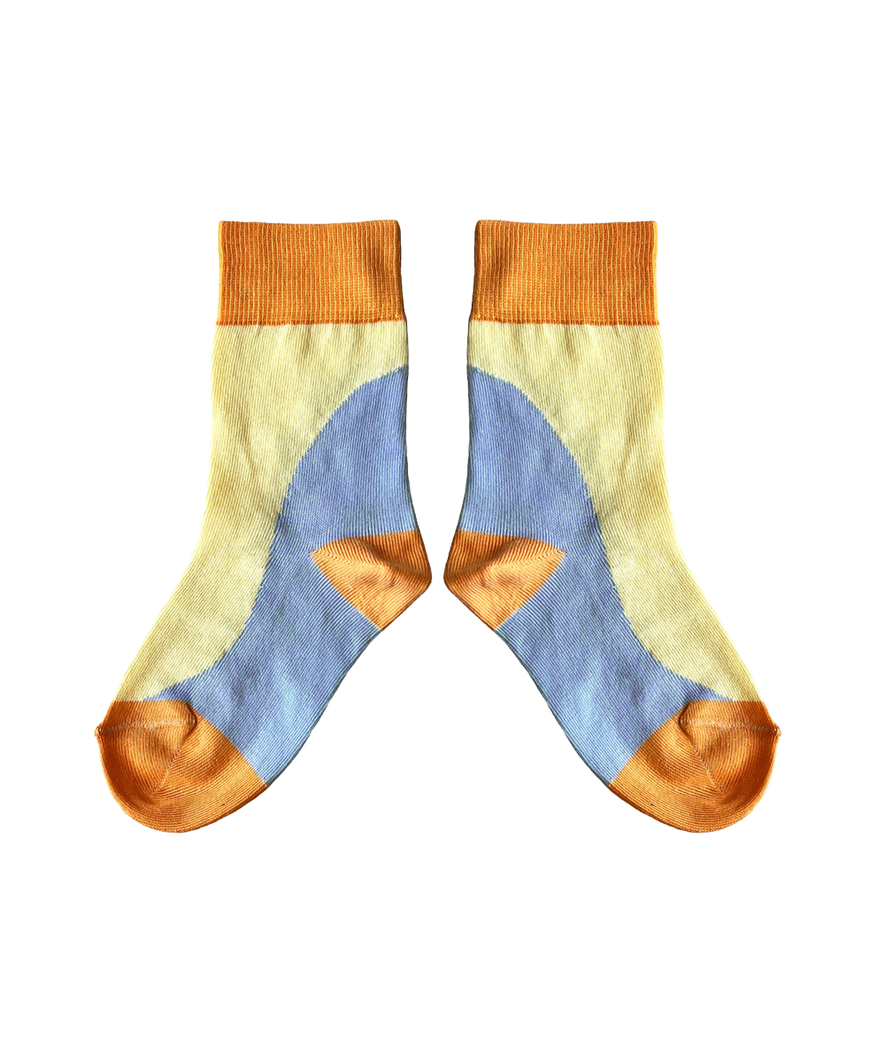 Tonnau Socks Chambray Blue/Yuzu
