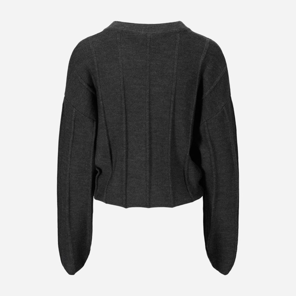 Tora Merino Cardigan - Charcoal