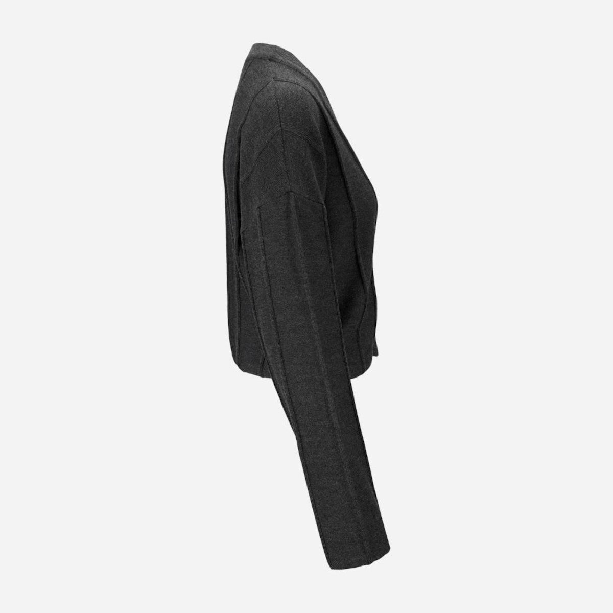 Tora Merino Cardigan - Charcoal