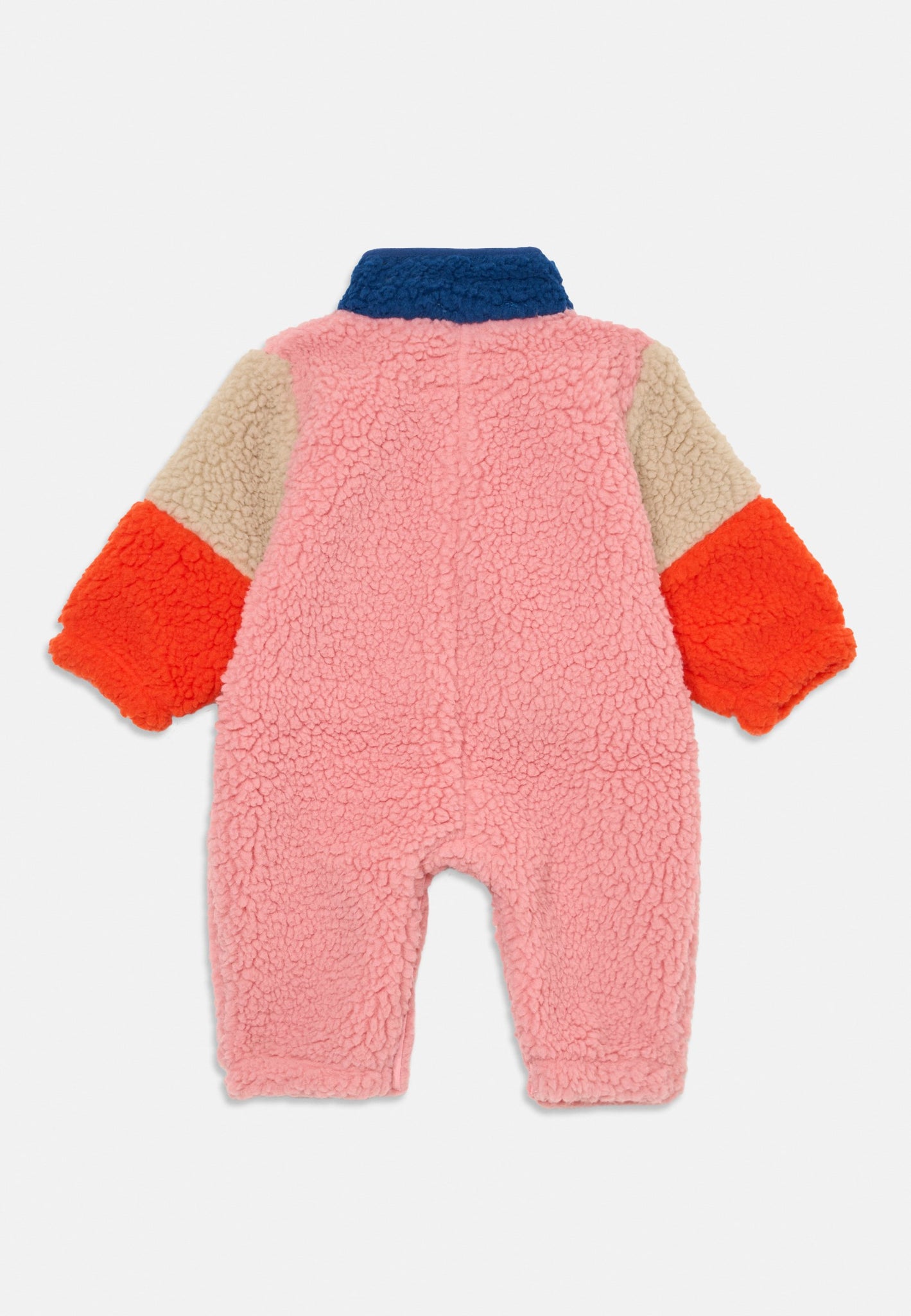 Color Block Polar Sherpa One-Piece - Dark Blue