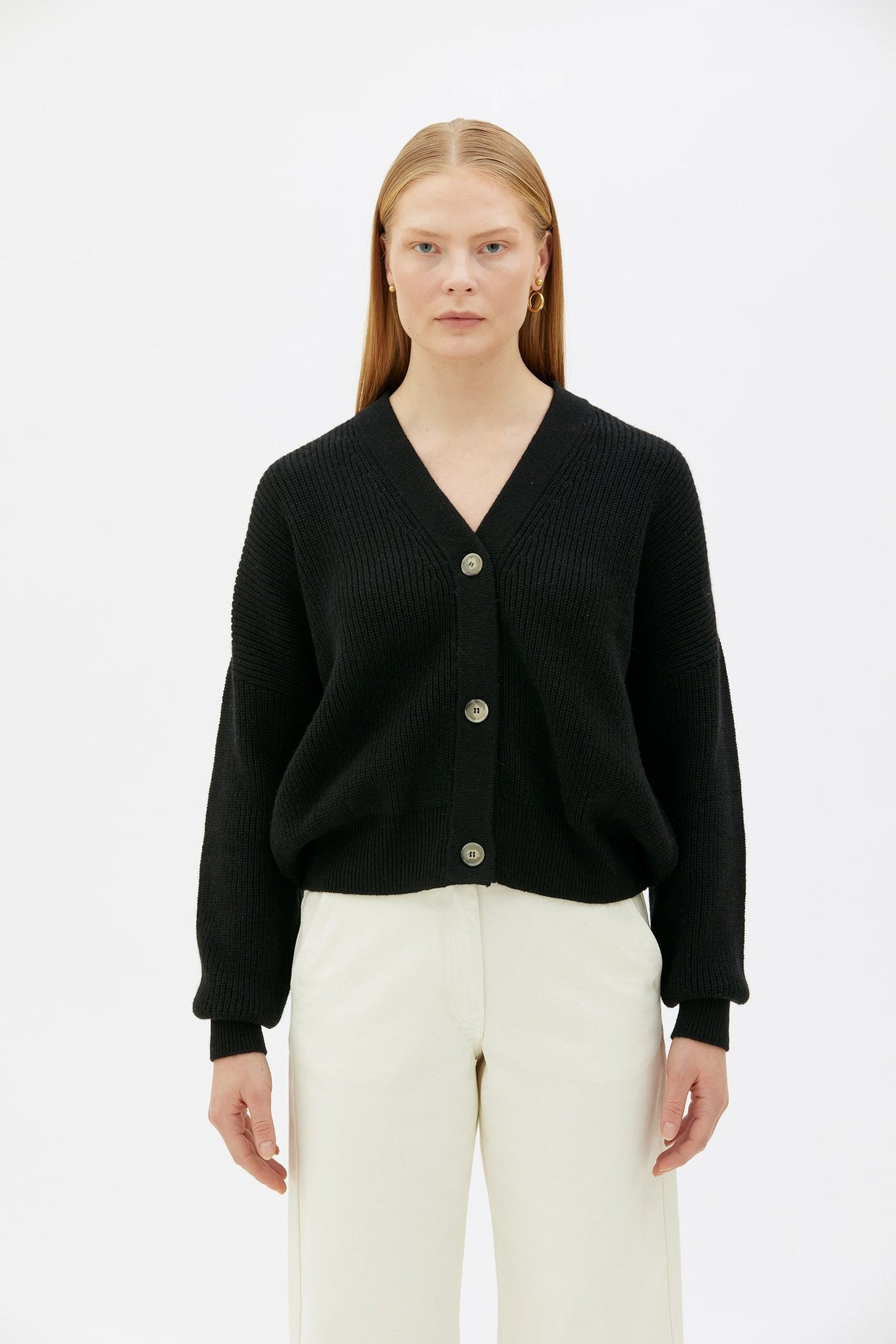 Celie Wool Cashmere Cardigan - Blue