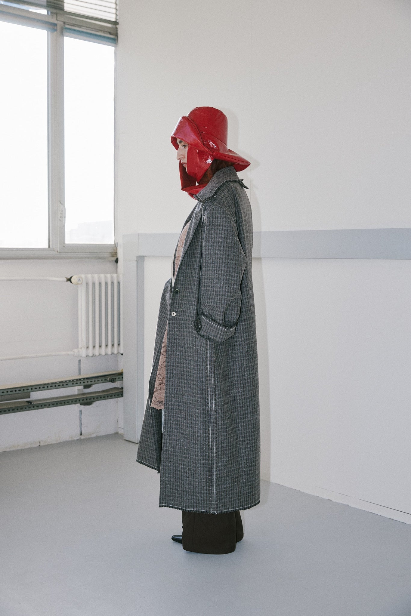 Kreata coat - grey check