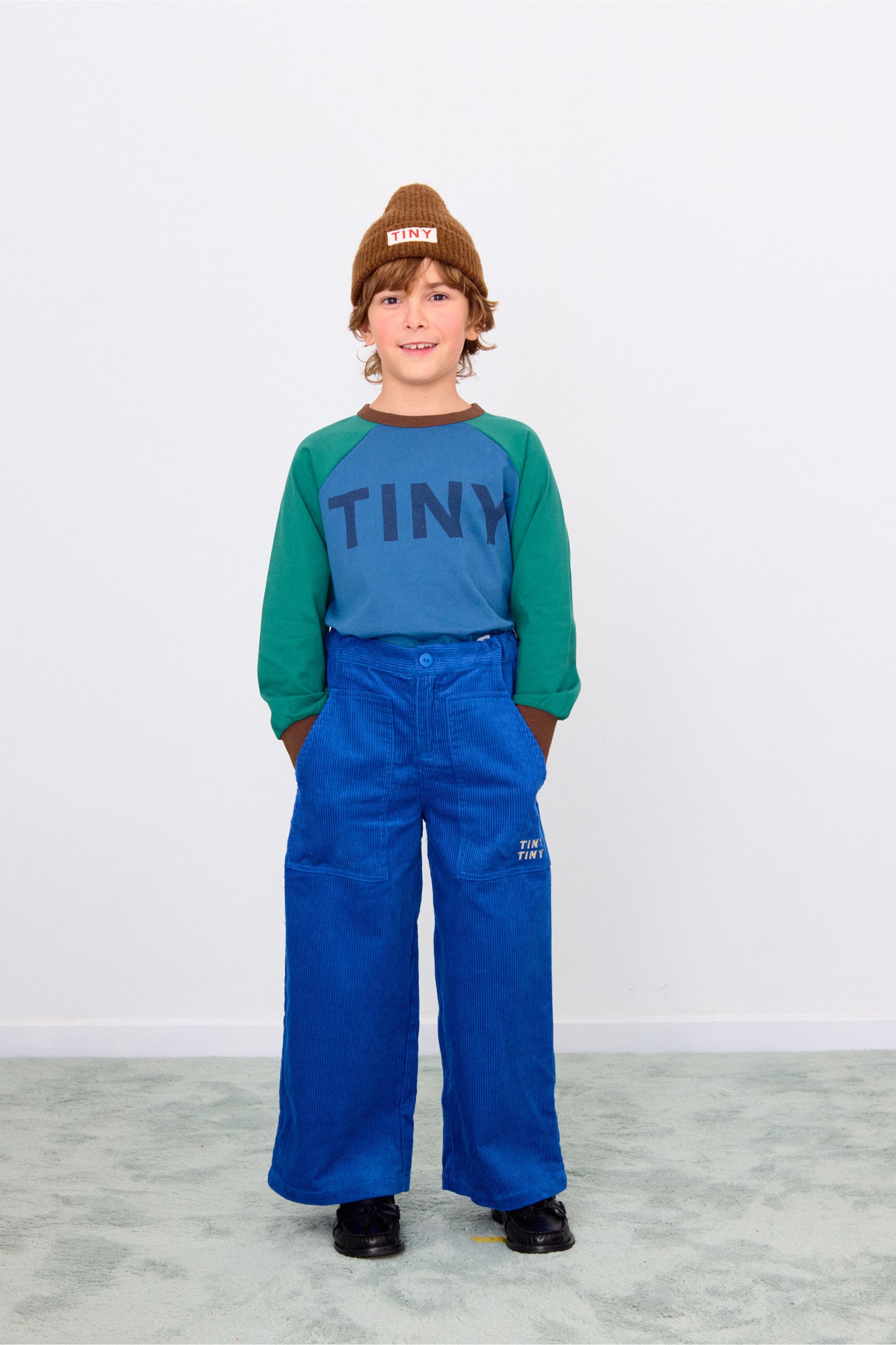 Tiny Solid Woven Pant - Dark Blue