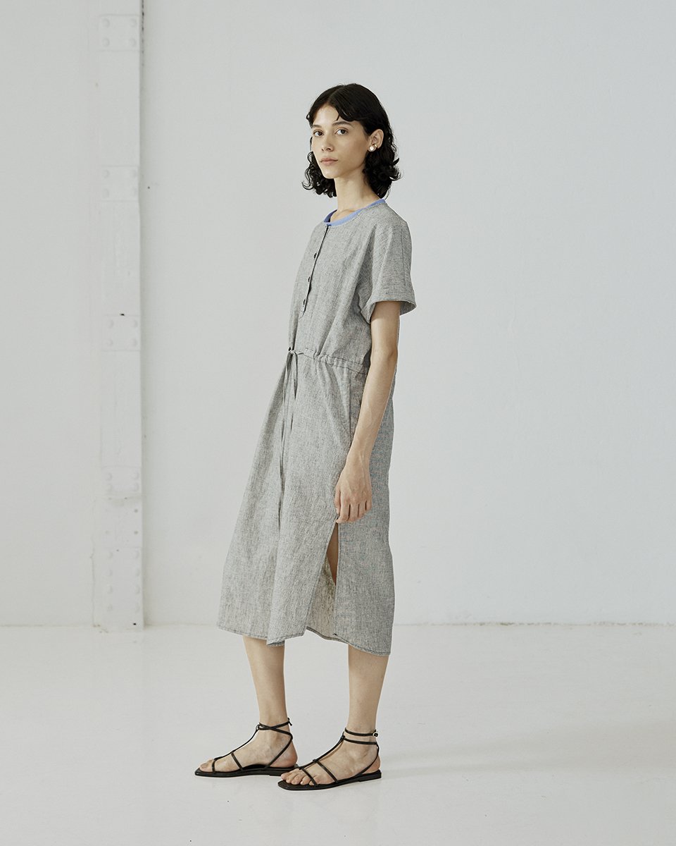 Abby Linen Dress - stripes