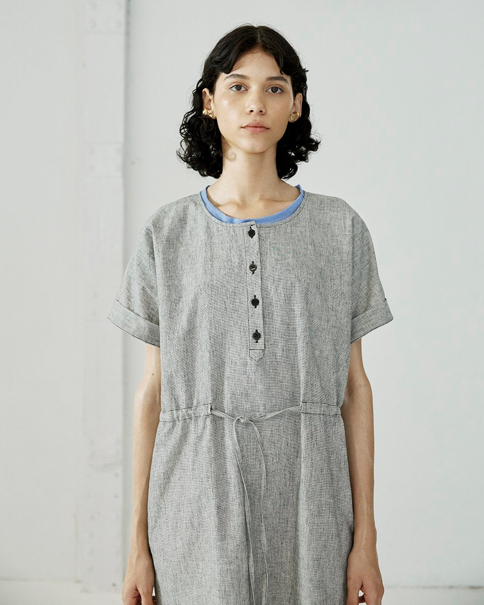 Abby Linen Dress - stripes