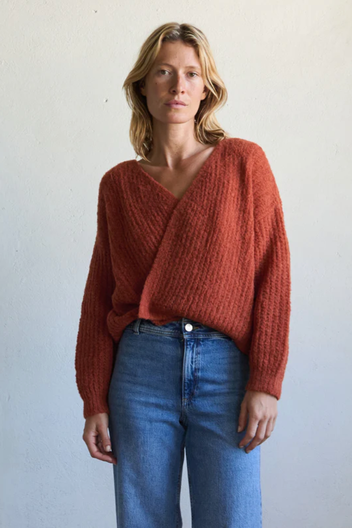 Wrap Cardigan Vega -Ochre