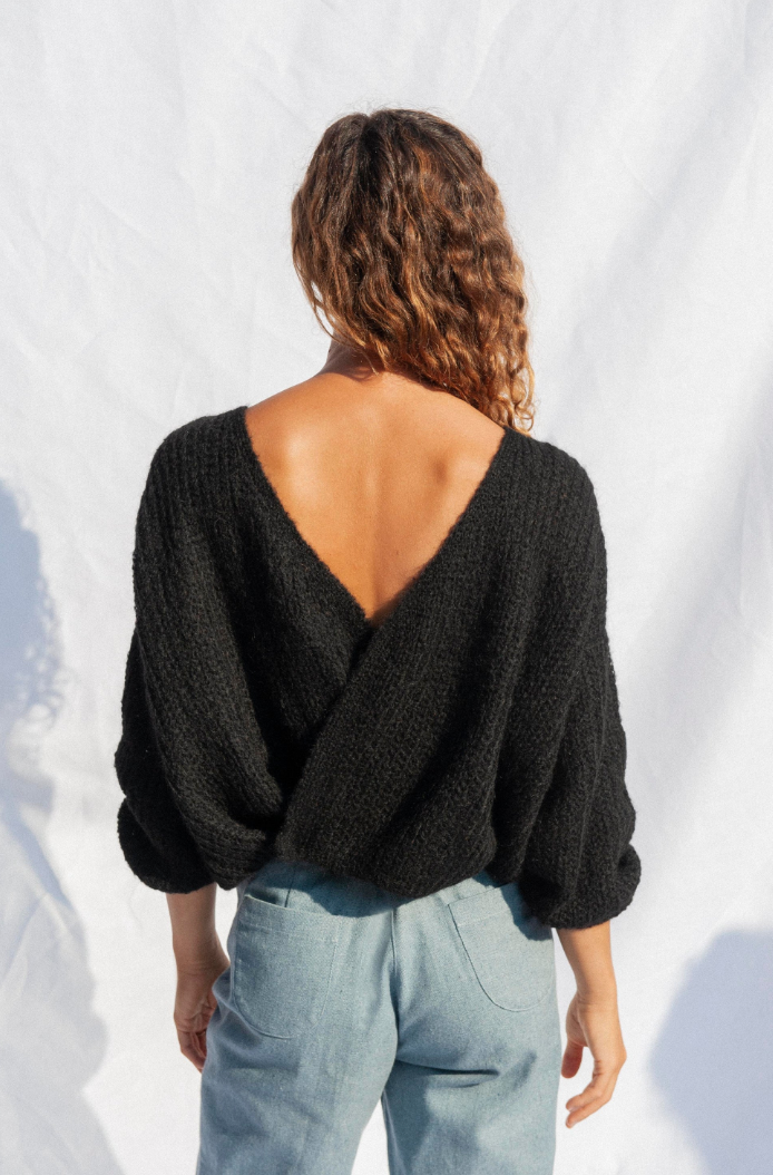 Wrap Cardigan Vega - Black