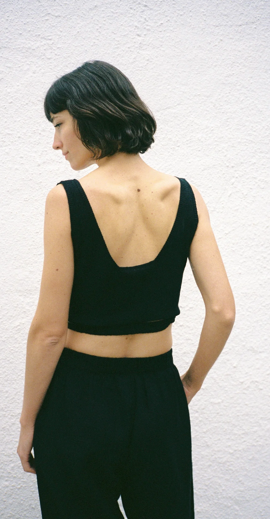 Yara Wrap Top - Black