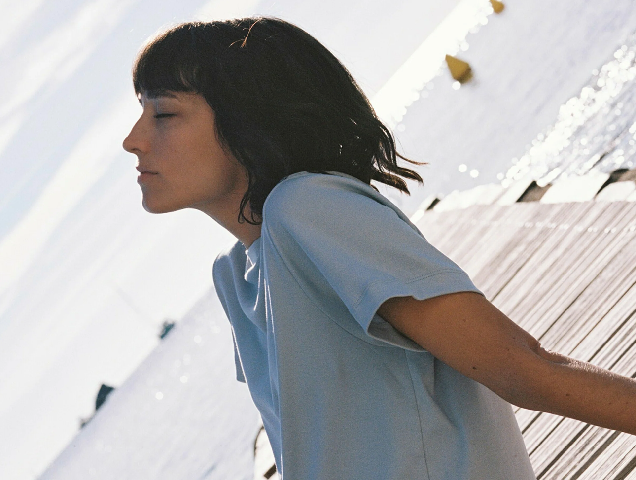 Ela Crop Top - Ice Blue