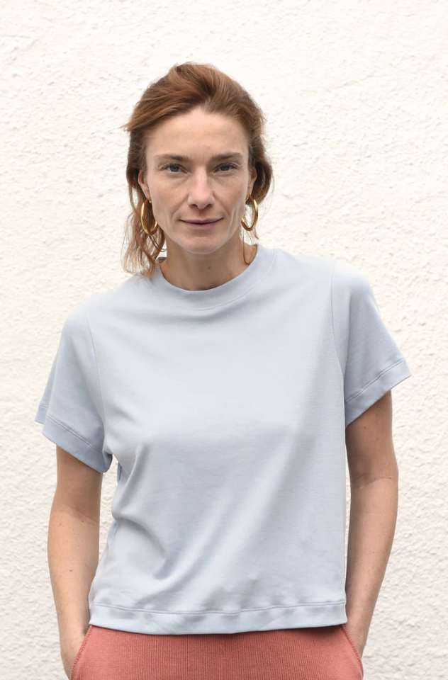 Ela Crop Top - Ice Blue