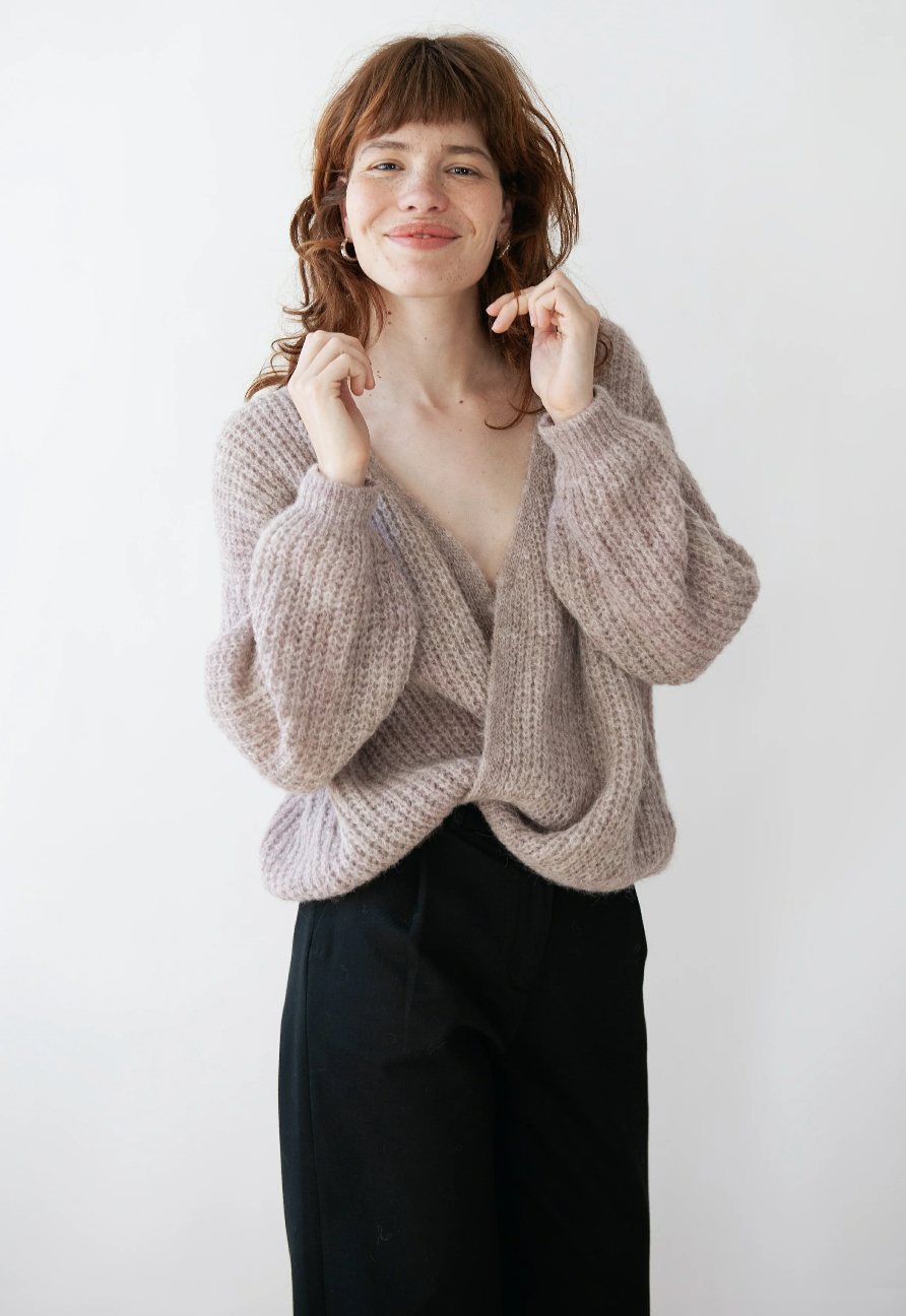 Wrap Cardigan Vega - Lavender