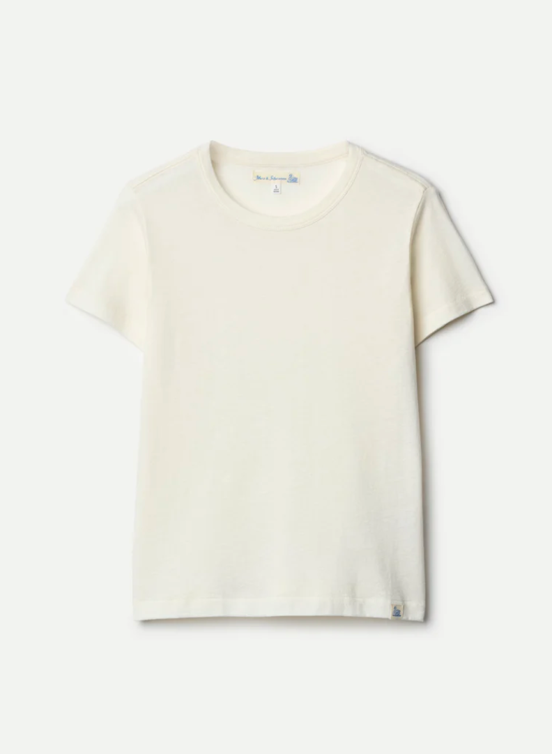 Premium Cotton-Cashmere Women's T-Shirt - Nature