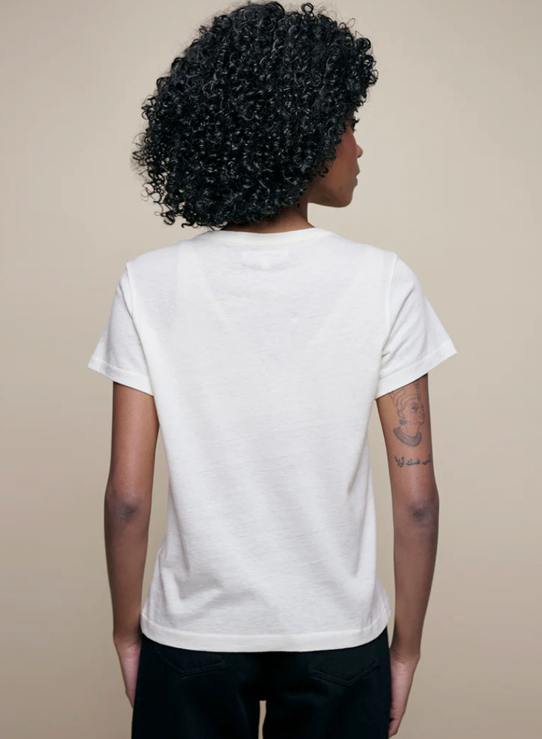 Premium Cotton-Cashmere Women's T-Shirt - Nature