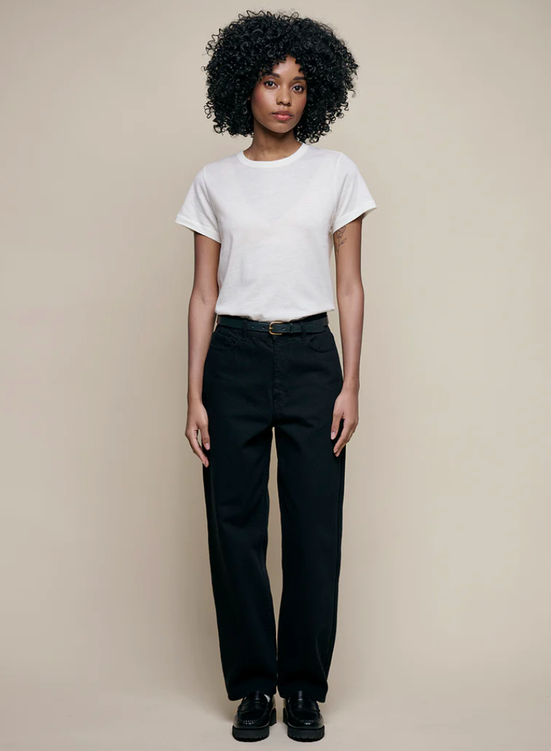 Premium Cotton-Cashmere Women's T-Shirt - Nature