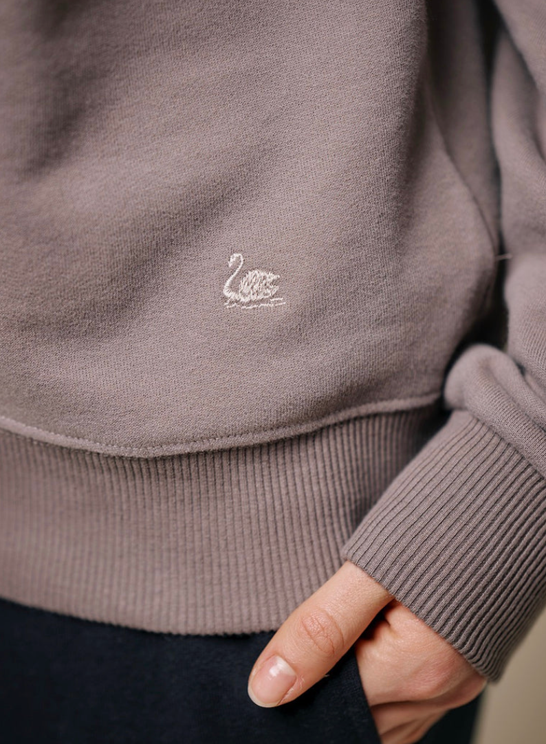 Relaxed Cotton Soft Fleece Sweatshirt -Faded Grain