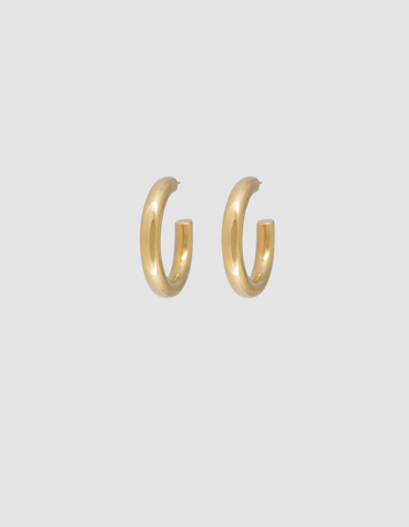 Big Hoops Round - Gold