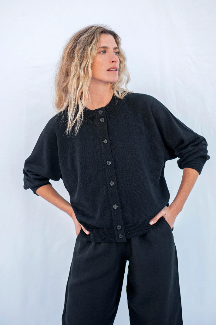 Barranco Knit Cardigan - Black