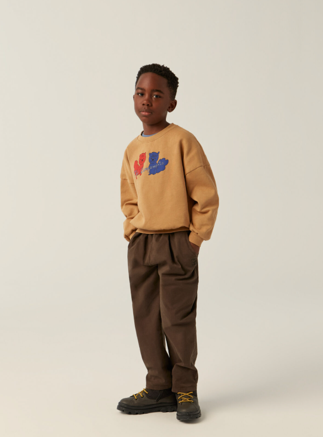 Washed Trousers - Brown