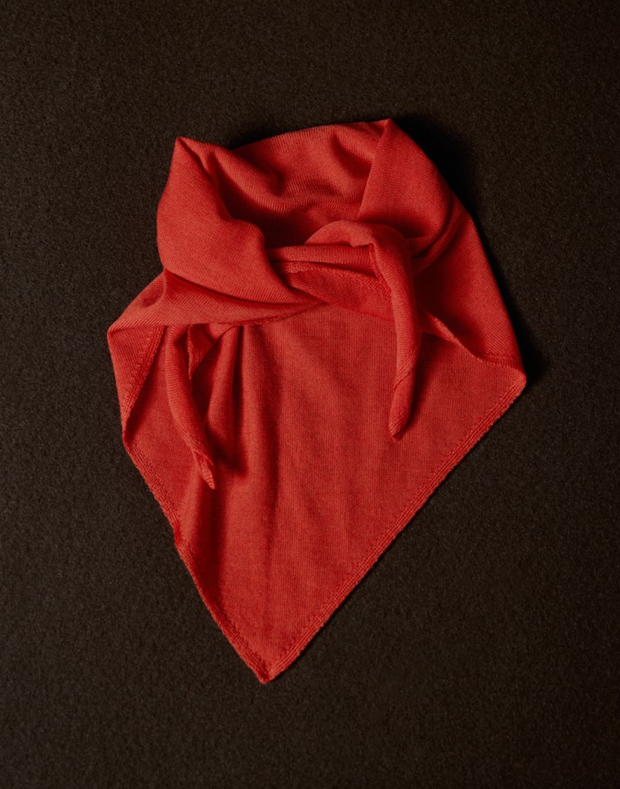 Triangle Scarf - Tomato