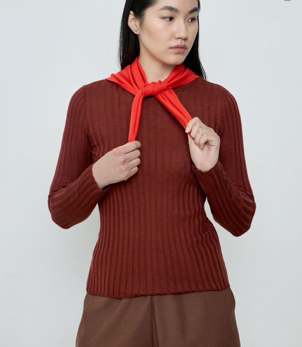 Triangle Scarf - Tomato
