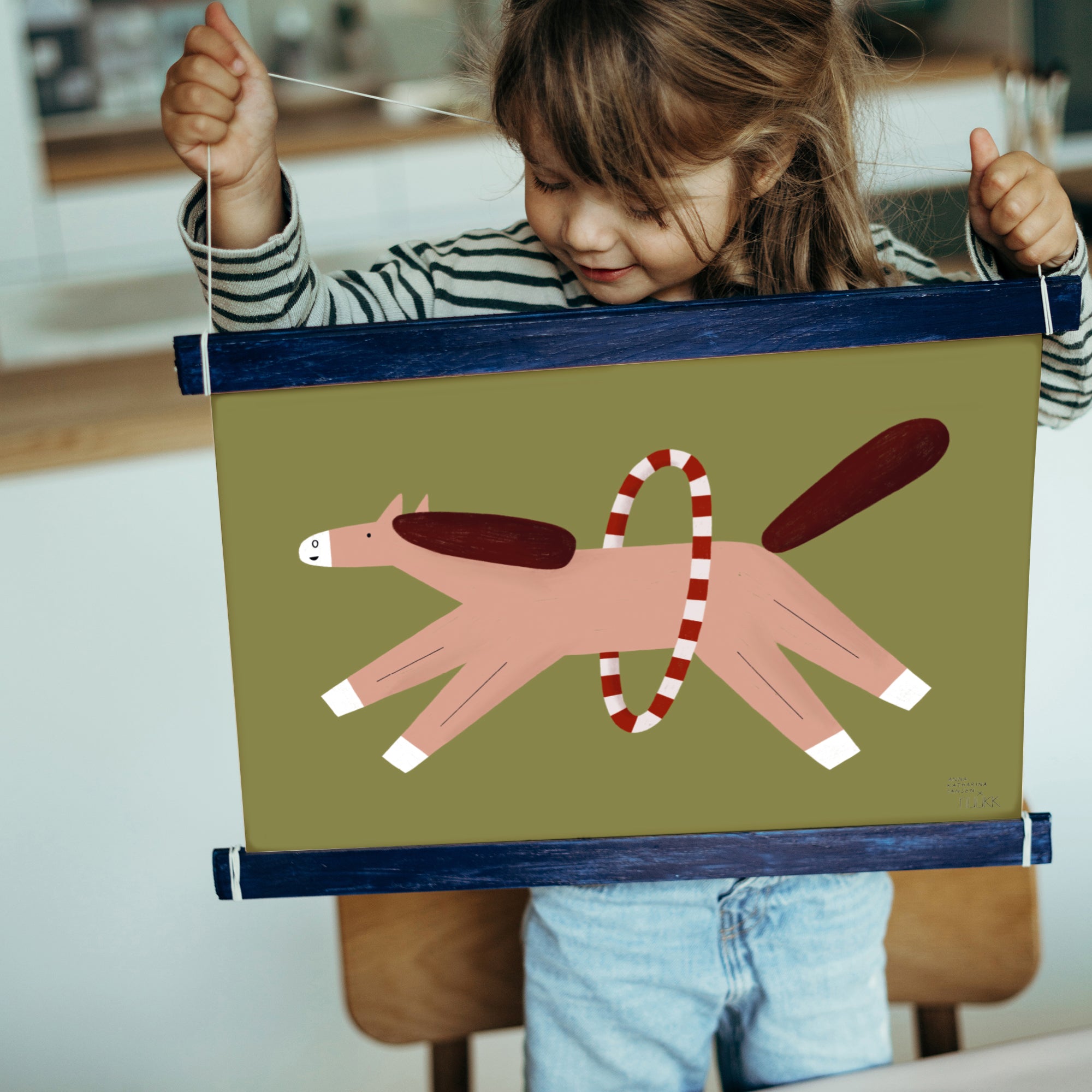 Familienkalender „Ponys u. Picknick“ 2026 inkl. Poster + 88 Sticker