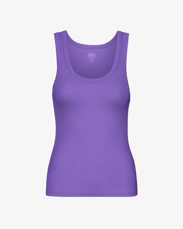 Women Organic Rib Tank Top - Ultra Violet