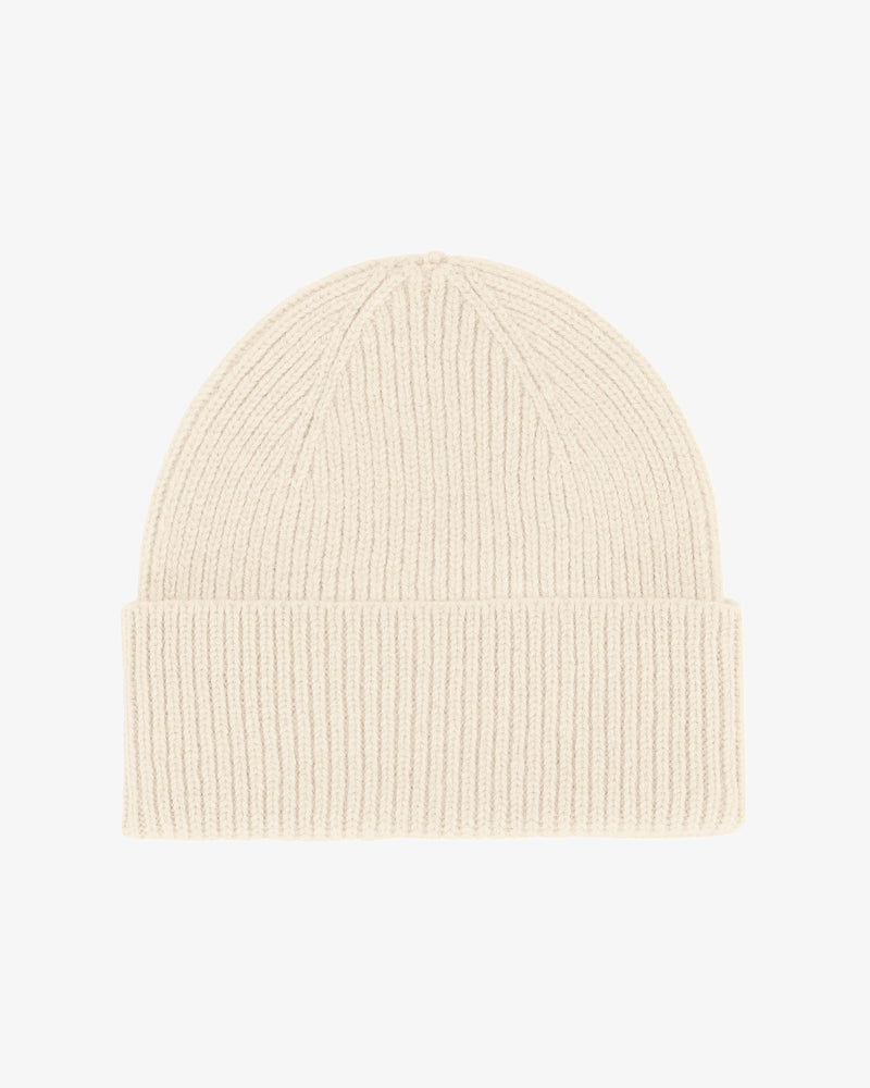 Merino Wool Beanie - Optical White