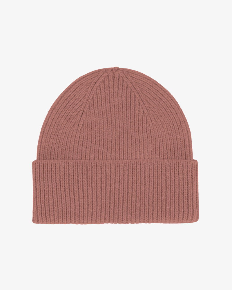 Merino Wool Beanie - Rosewood Mist