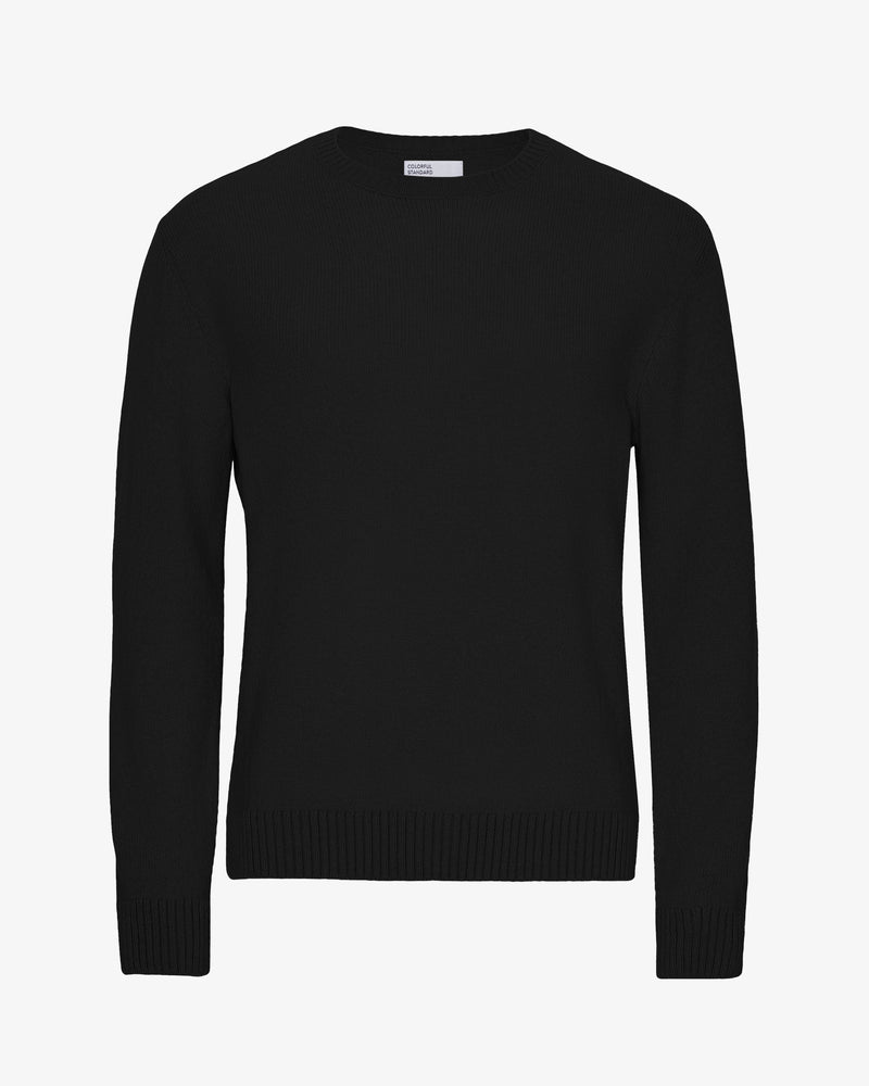 CLASSIC MERINO WOOL CREW - Deep Blaack
