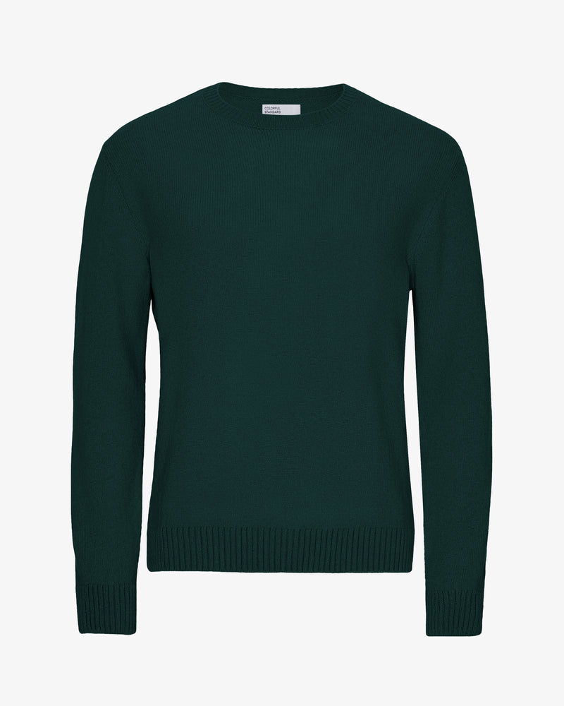 CLASSIC MERINO WOOL CREW - Emerald Green