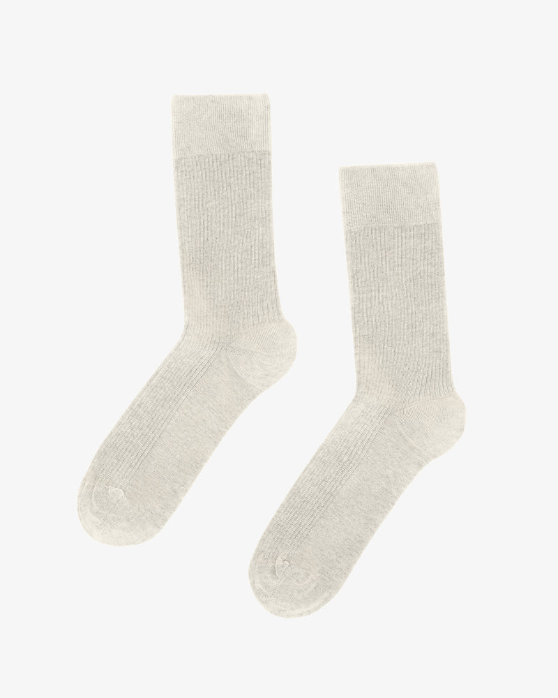 MEN CLASSIC ORGANIC SOCK - Ivory White