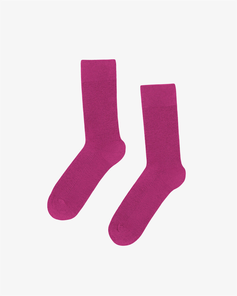 WOMEN CLASSIC ORGANIC SOCK - Magenta Blaze