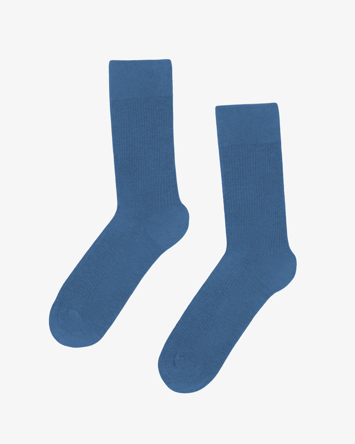 MEN CLASSIC ORGANIC SOCK - Petrol Blue