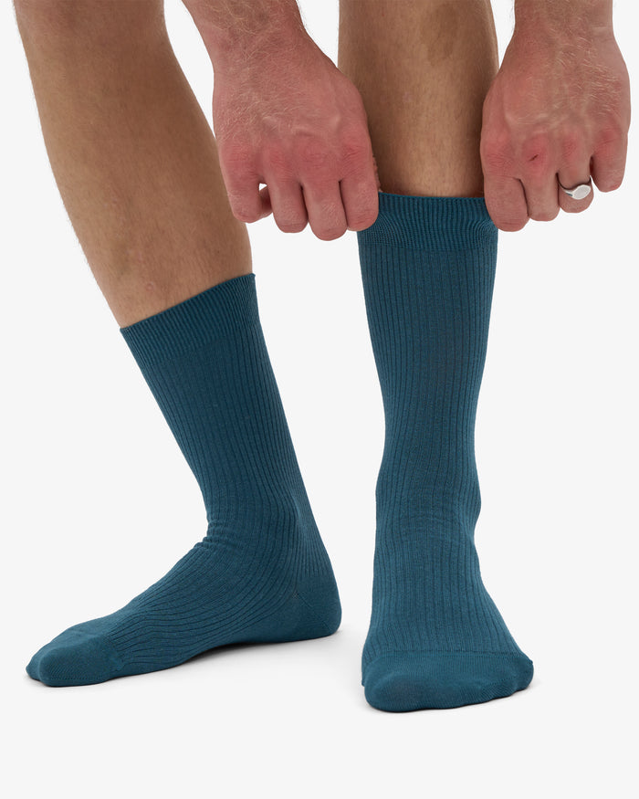 MEN CLASSIC ORGANIC SOCK - Ocean Green