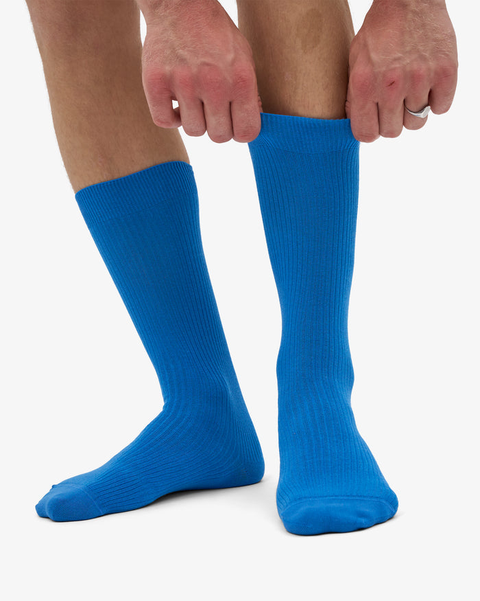MEN CLASSIC ORGANIC SOCK - Pacific Blue