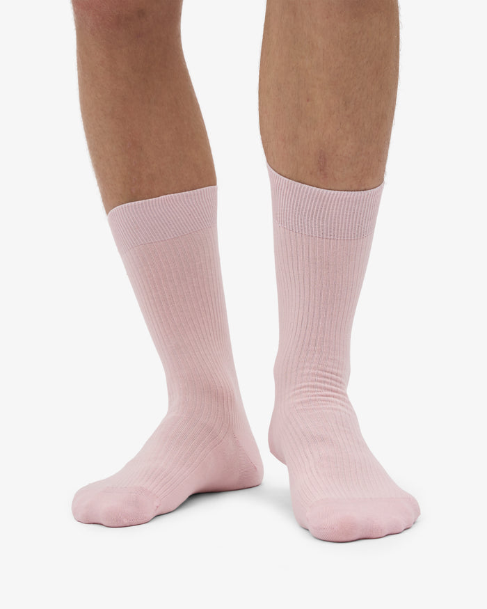 MEN CLASSIC ORGANIC SOCK - Faded Pink