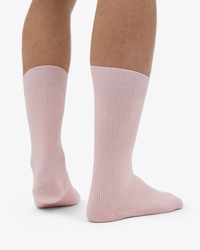 MEN CLASSIC ORGANIC SOCK - Faded Pink
