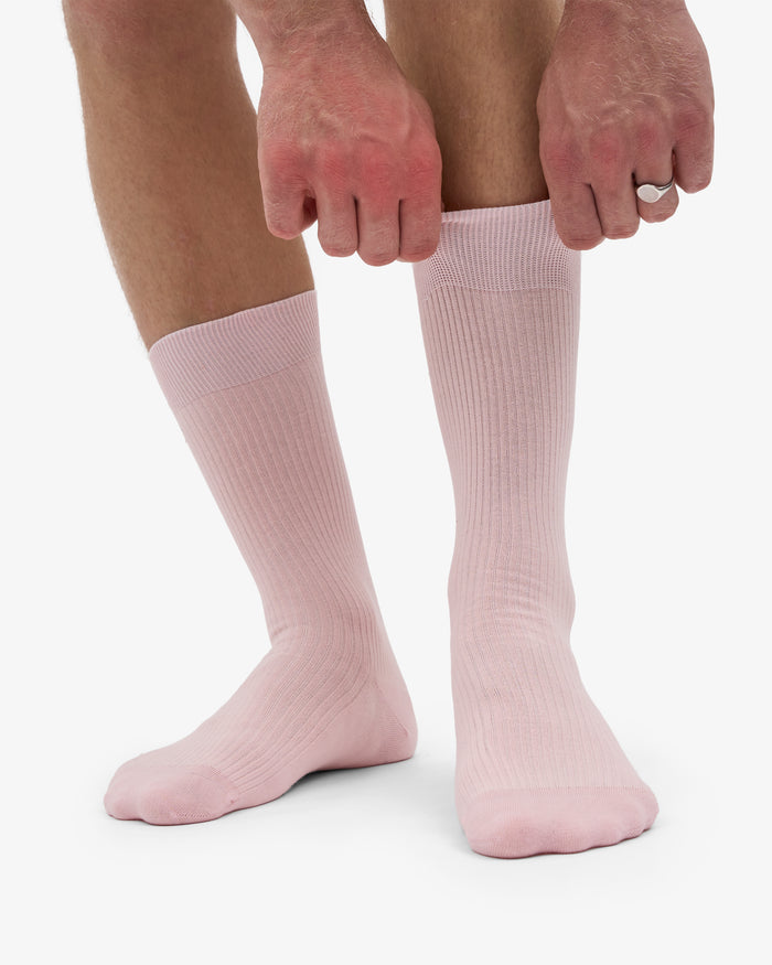 MEN CLASSIC ORGANIC SOCK - Faded Pink
