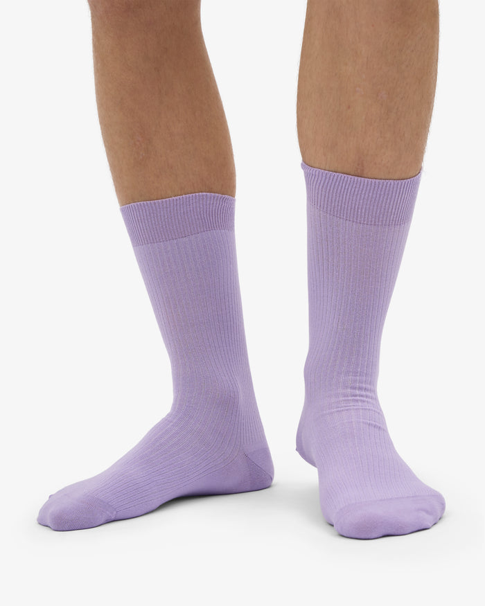 MEN CLASSIC ORGANIC SOCK - Soft Lavender