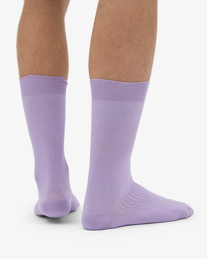 MEN CLASSIC ORGANIC SOCK - Soft Lavender