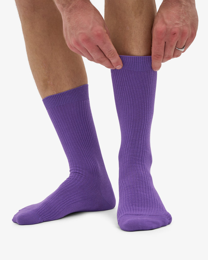 MEN CLASSIC ORGANIC SOCK - Ultra Violet