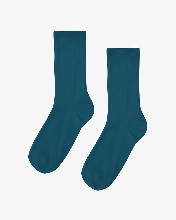 WOMEN CLASSIC ORGANIC SOCK - Ocean Green