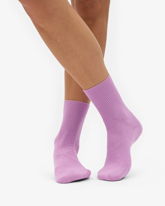 WOMEN CLASSIC ORGANIC SOCK - Cherry Blossom