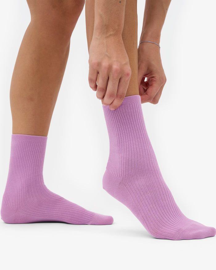 WOMEN CLASSIC ORGANIC SOCK - Cherry Blossom