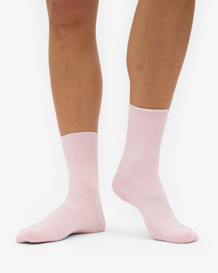 WOMEN CLASSIC ORGANIC SOCK - Fadet Pink