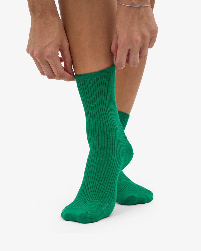 WOMEN CLASSIC ORGANIC SOCK - Kelly Green