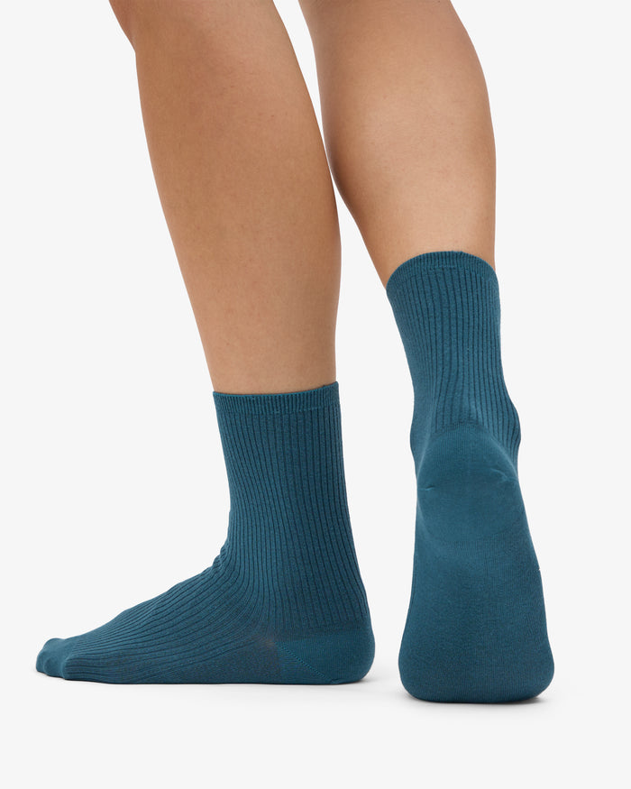 WOMEN CLASSIC ORGANIC SOCK - Ocean Green