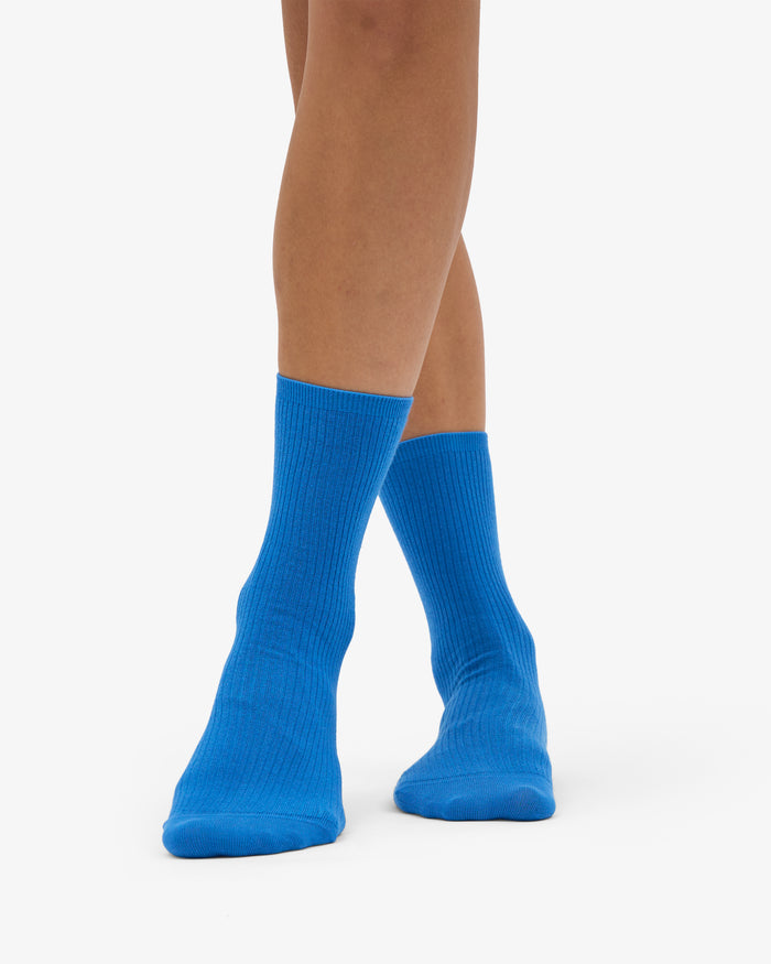 WOMEN CLASSIC ORGANIC SOCK - Pacific Blue