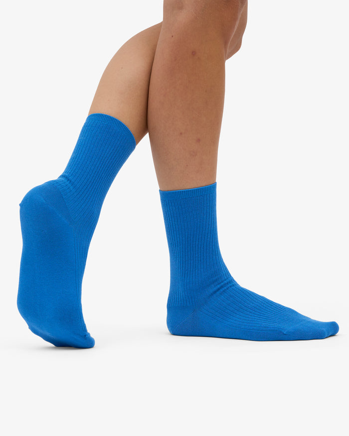 WOMEN CLASSIC ORGANIC SOCK - Pacific Blue