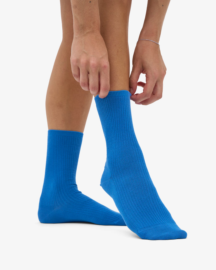 WOMEN CLASSIC ORGANIC SOCK - Pacific Blue